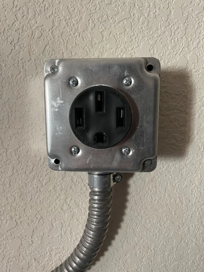 NEMA 14-50 outlet installed for Smart Home Electrical in North Laurel